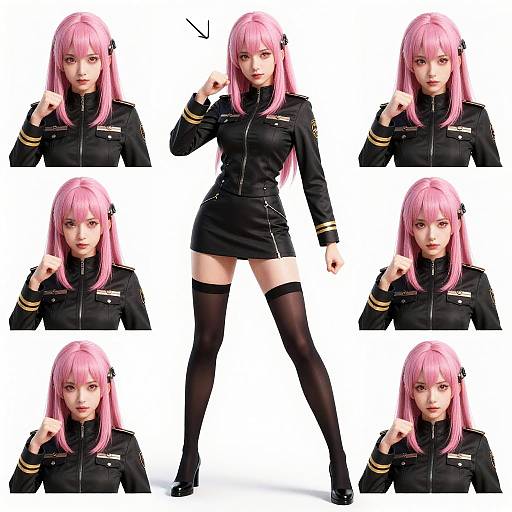 Ultra-Detailed Pilot Character Reference Sheet