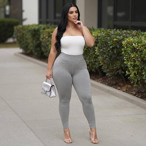 Curvy Woman in Urban Fashion