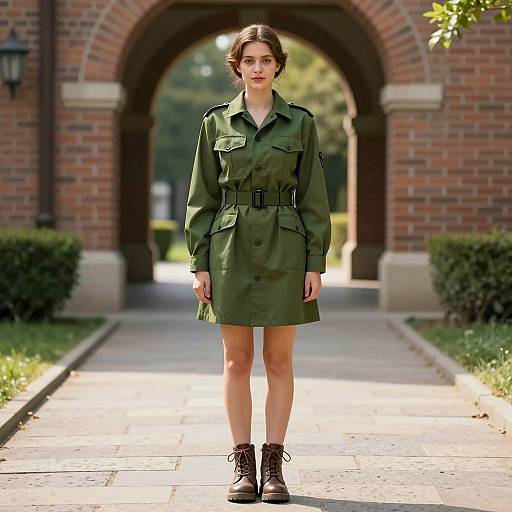 Photorealistic Evacuee Costume in Nature