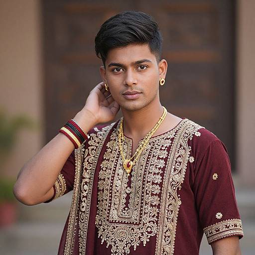 Radha Costume Fancy Dress Portrait