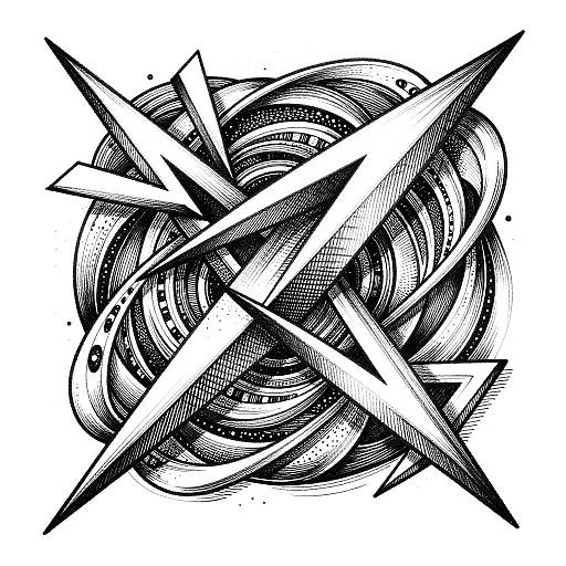 Dynamic Zendoodle with Angular Patterns