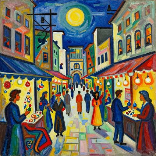 Magical Grand Bazaar Abstract Scene