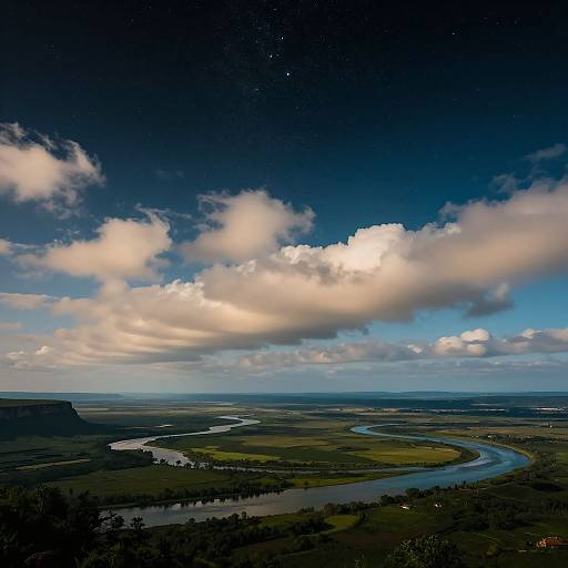 Mesmerizing Celestial Landscape at Dawn