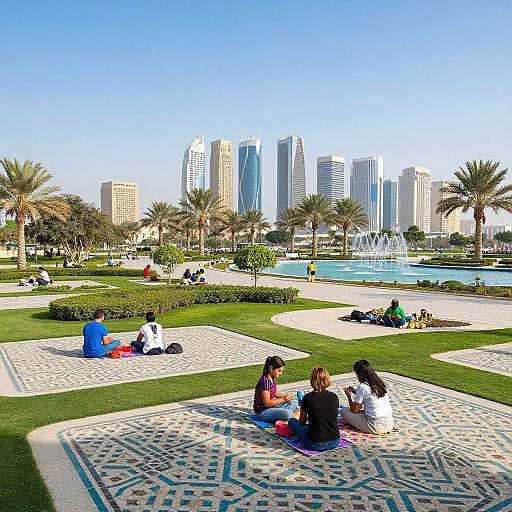 Modern KSA Urban Park with Islamic Design