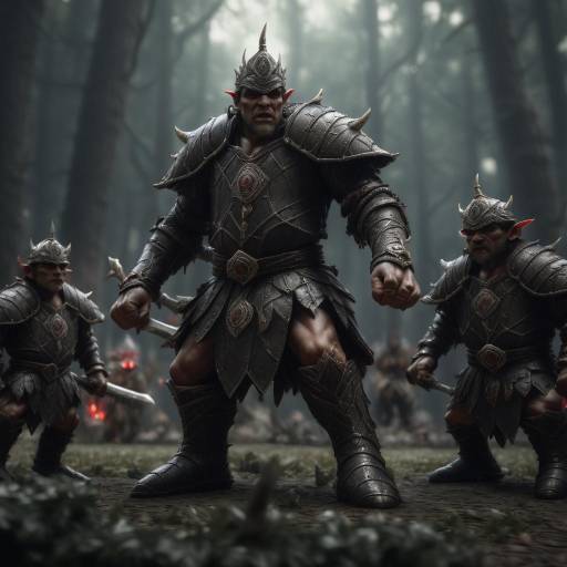 Warrior Prince Defends Against Orc Imp Attack