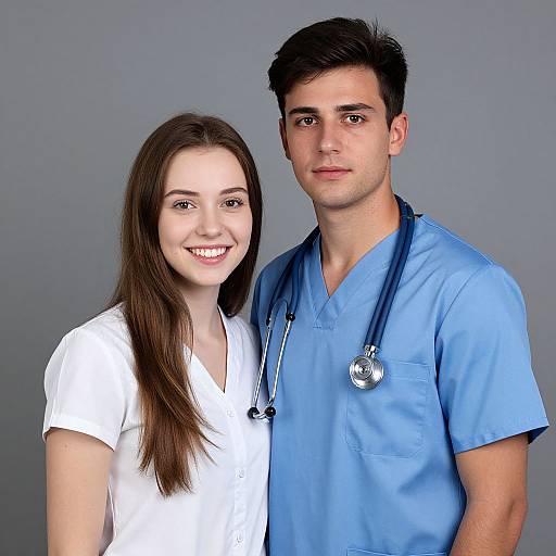 Young Couple Medical Portrait
