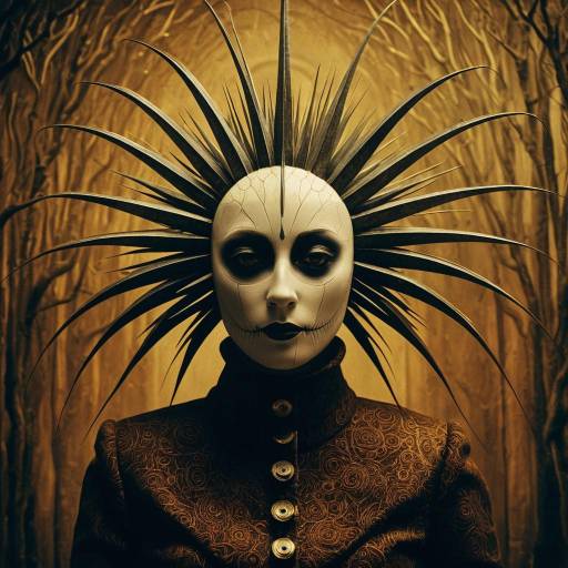 Surreal Ominous Character in Warm Tones