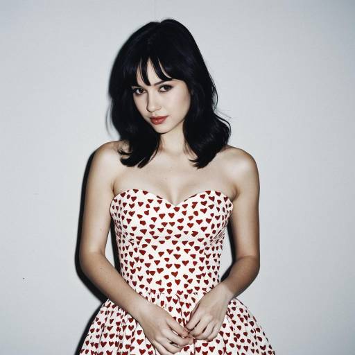 Woman in Valentine Heart Dress