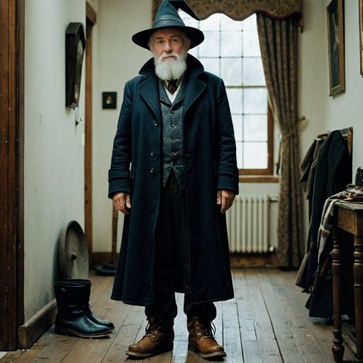 Vintage Wizard Costume Character Portrait