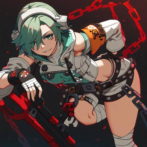 Illustration of A.b.a, guilty gear in the style of Ndtwofives