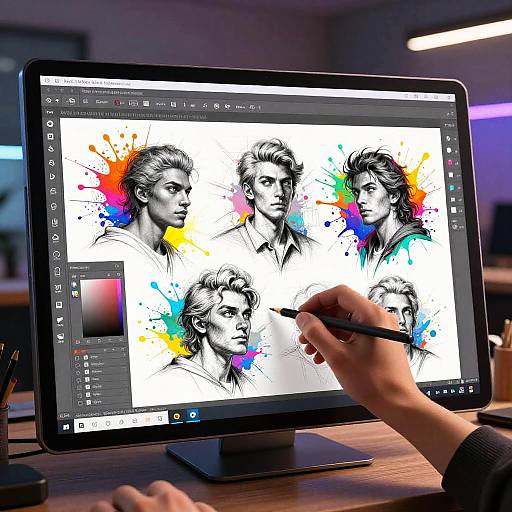 AI Art Editor Transforming Sketches