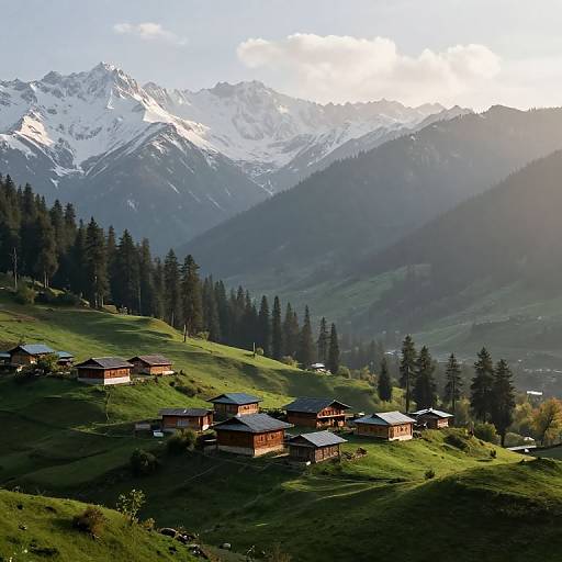 Serene Kashmir Mountain Landscape