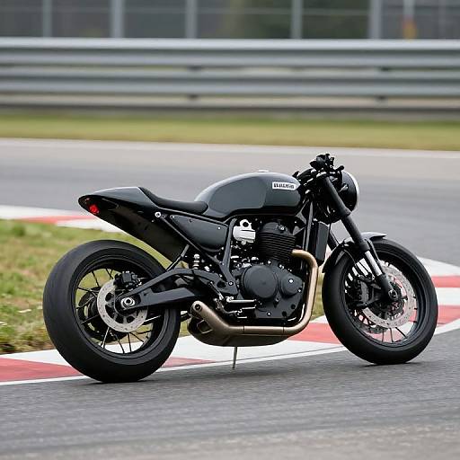 Sleek Minimalist Electric Motorcycle Cornering