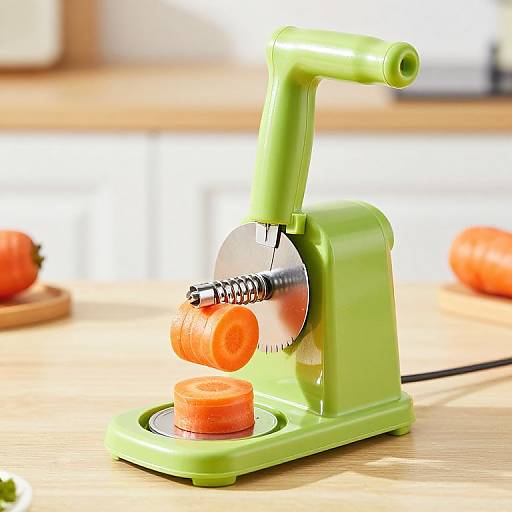 Lime-Green Manual Spiral Slicer
