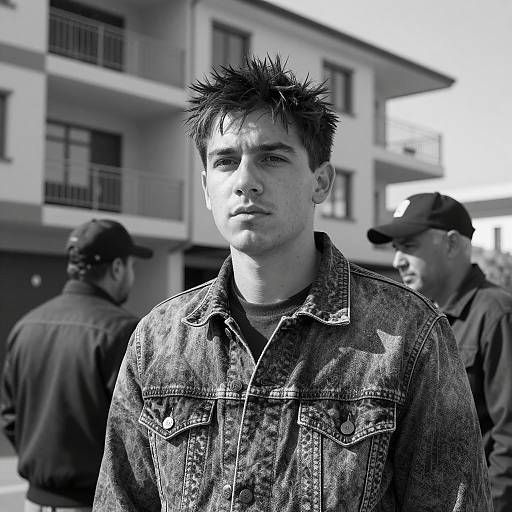 Urban Scene in Black and White Photography