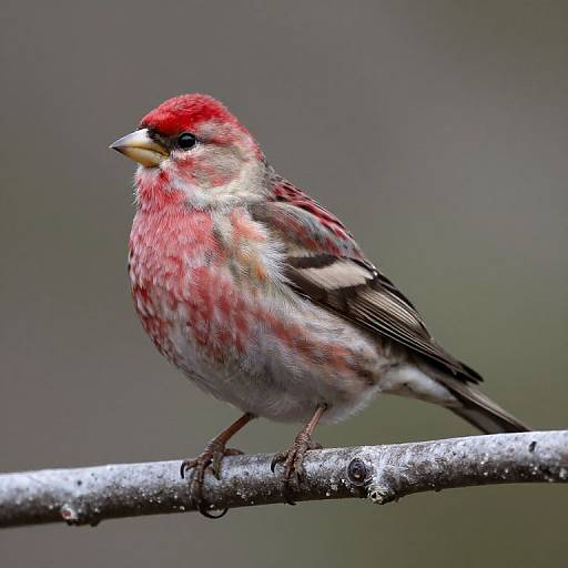 Pine Grosbeak Bird Illustration
