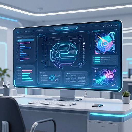 Futuristic AI Design Interface