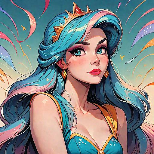 Majestic Ariel Portrait with Score Tiers