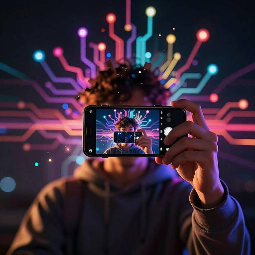 Surreal Last Selfie Digital Transcendence