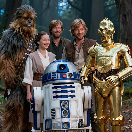 Star Wars Characters in Enchanted Forest