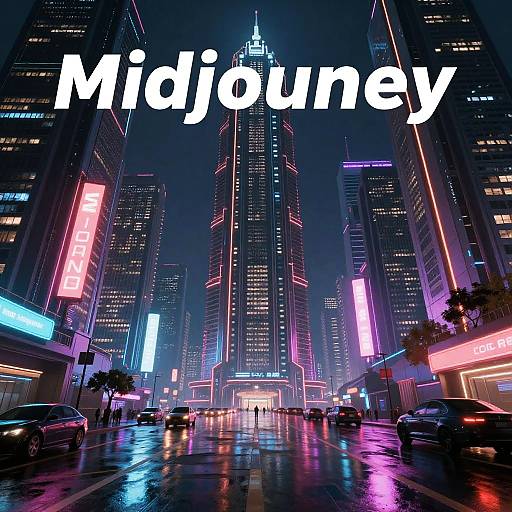 Cyberpunk Futuristic City Book Cover