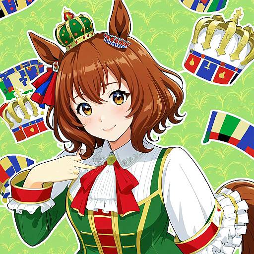 Illustration of Aston machan (umamusume), umamusume in the style of Ninimo nimo