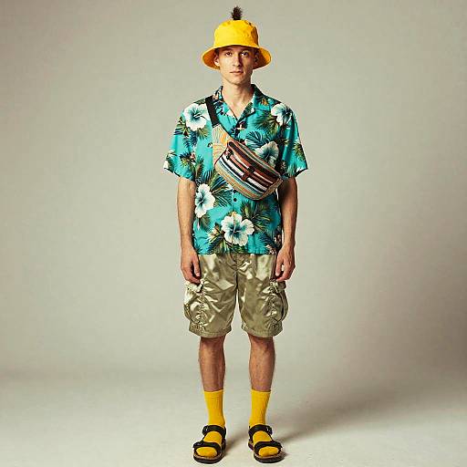 Vintage Lomography Tropical Tourist Portrait