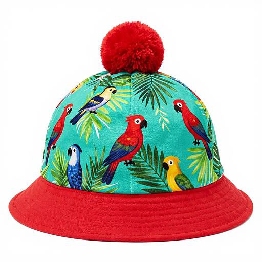 Tropical Cockatoo Reversible Hat