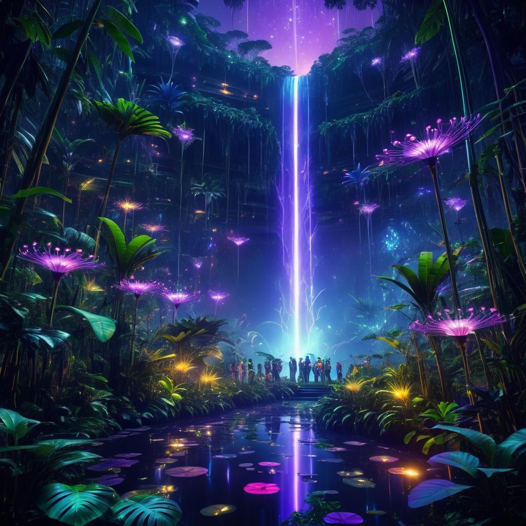 Futuristic Jungle Explorers in the Amazon