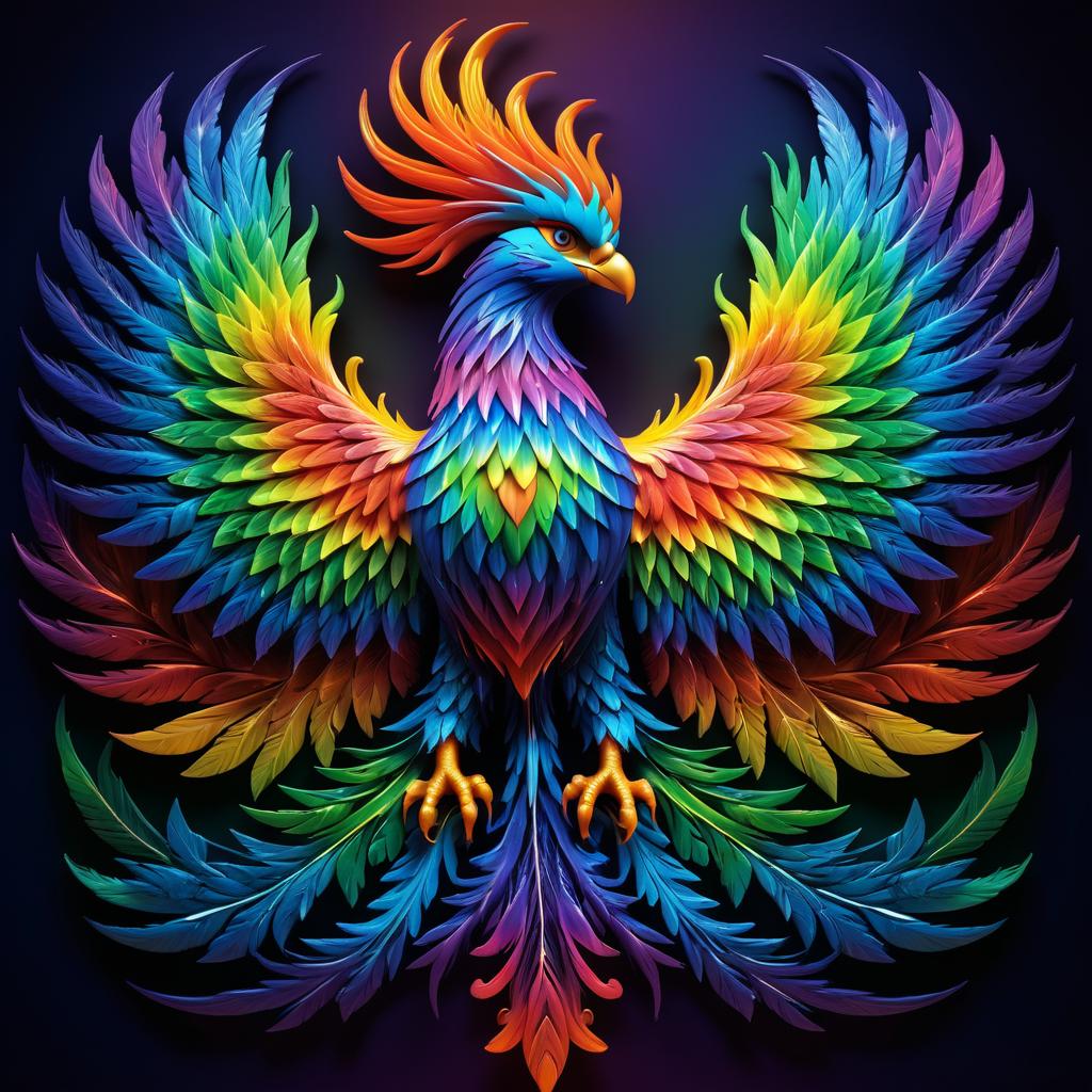 Ultra-Realistic Mythical Phoenix Artwork