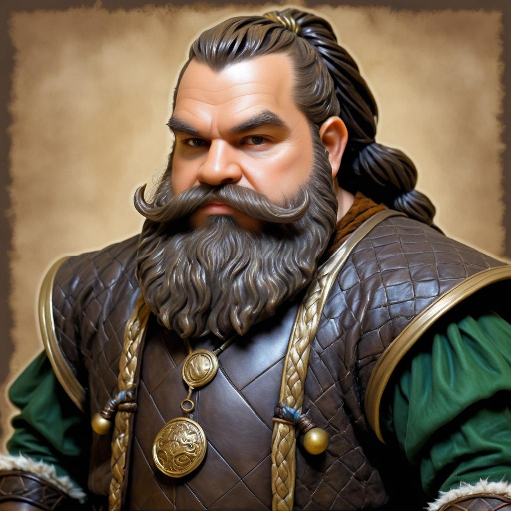 18th Century Fantasy Dwarf Portrait