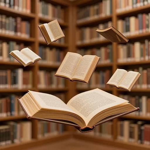 Enchanted Library with Living Books