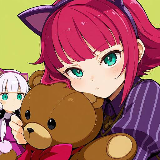 Illustration of Annie (league of legends), league of legends in the style of Mota