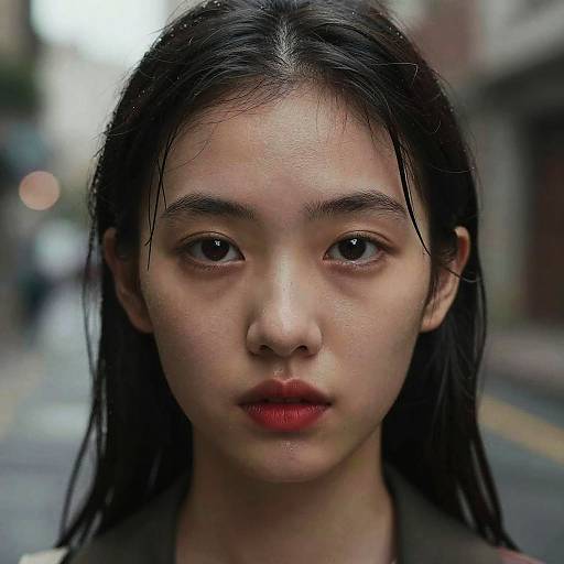 Dramatic Portrait of a Wet Woman