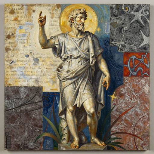 Expressionistic Ancient Philosopher Artwork