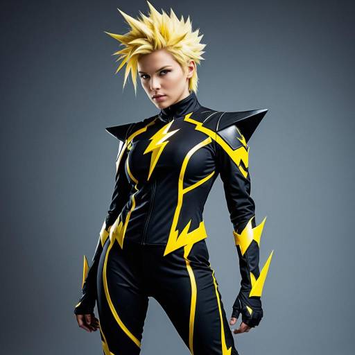Cosplayer in Lightning Max Costume