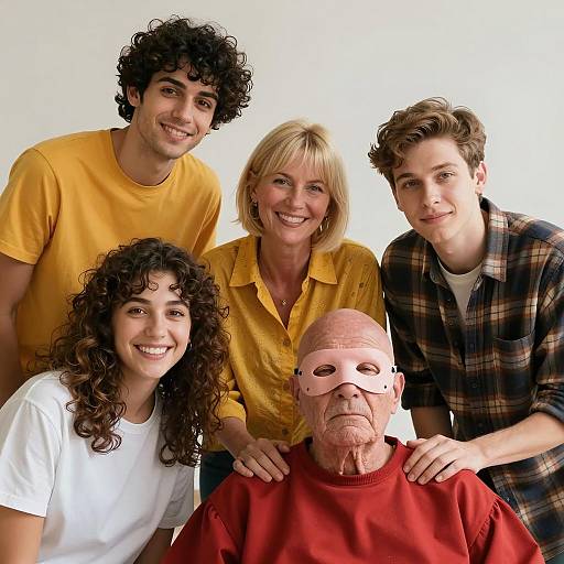 Dynamic Group Interaction with Masked Figure