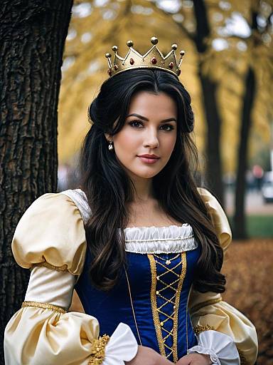Realistic Belle Princess Costume Portrait