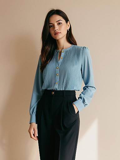 Royal Blue Business Casual Woman Outfit