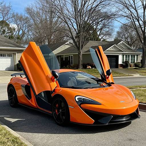 Vibrant Orange McLaren MP4-12C Coupe