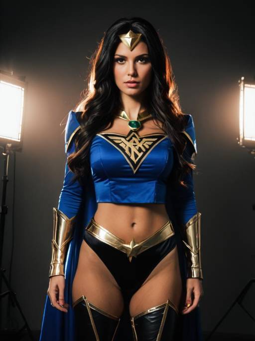 Cosplay Woman in Nena Trinity Costume