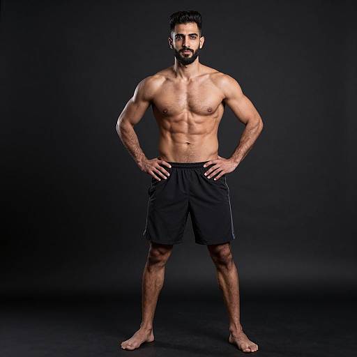 Fit Middle Eastern Man Portrait in 8K