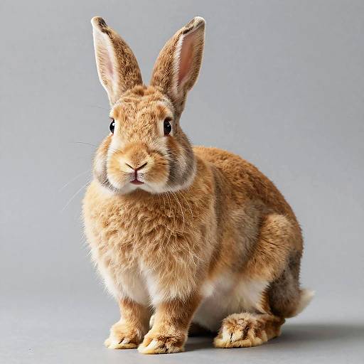 Golden Rabbit in Relaxed Pose