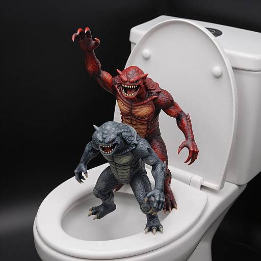 Monsters on a Toilet: A Photography Mix