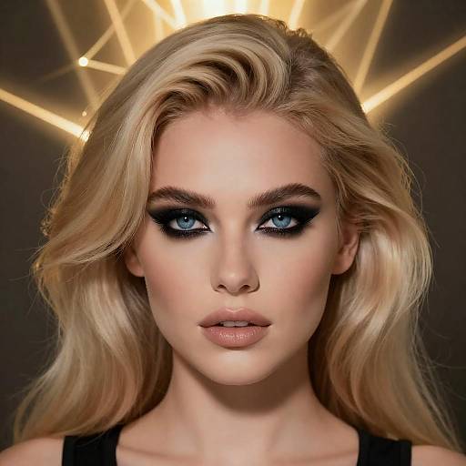 Striking Portrait of a Glamorous Woman