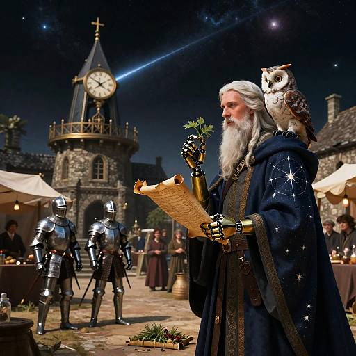 Sage-Librarian at Clockwork Comet Bazaar