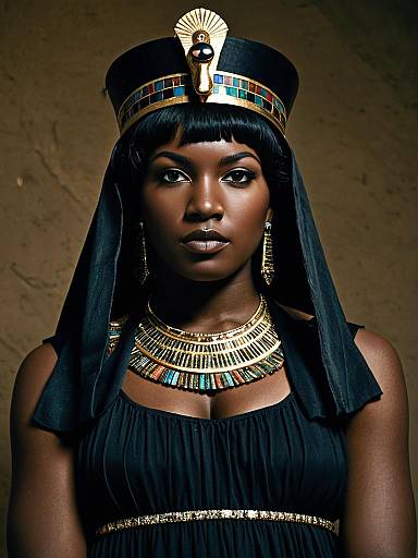 Elegant Black Egyptian Queen Costume