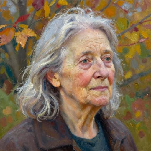 Artistic Aging Impressionist Portrait