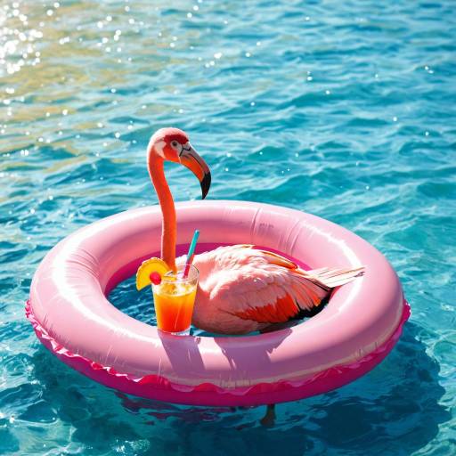 Tropical Parrot on a Swim Ring Tropical Parrot on a Swim Ring