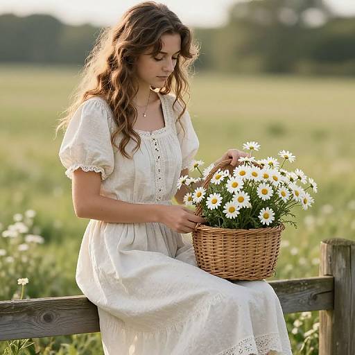 Daisy Mae on Rustic Fence